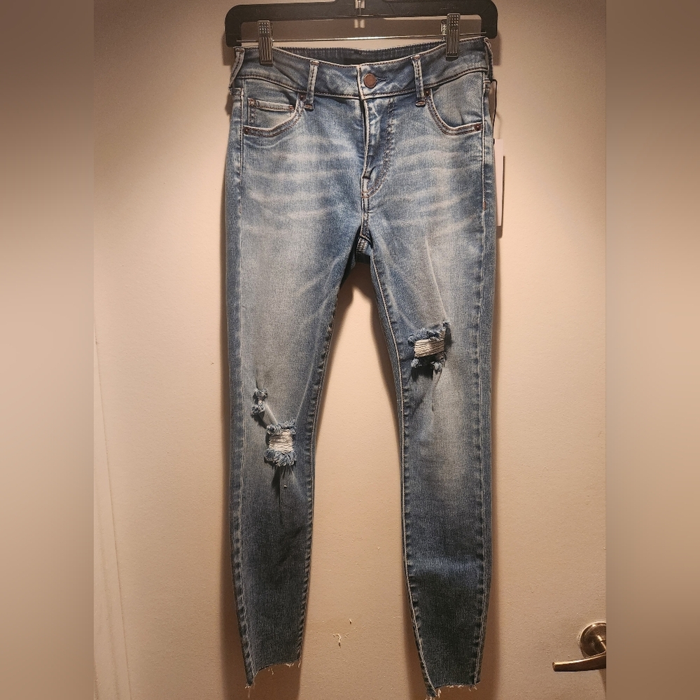 True Religion Ankle Jennie Curvy Destroy Jeans, Size 27W